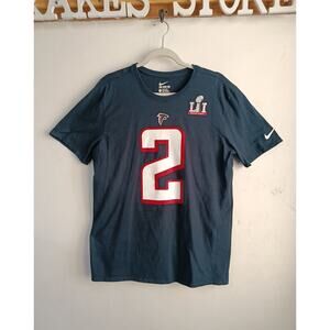 Nike Atlanta Falcons Matt Ryan Super Bowl LI Shirt Men's Large L NFL Jersey Tee